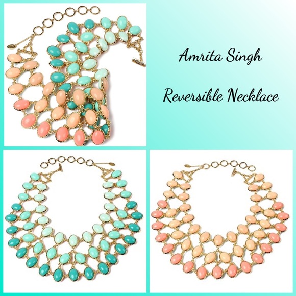 Amrita Singh Reversible Ombré Cleopatra Necklace - Picture 1 of 5